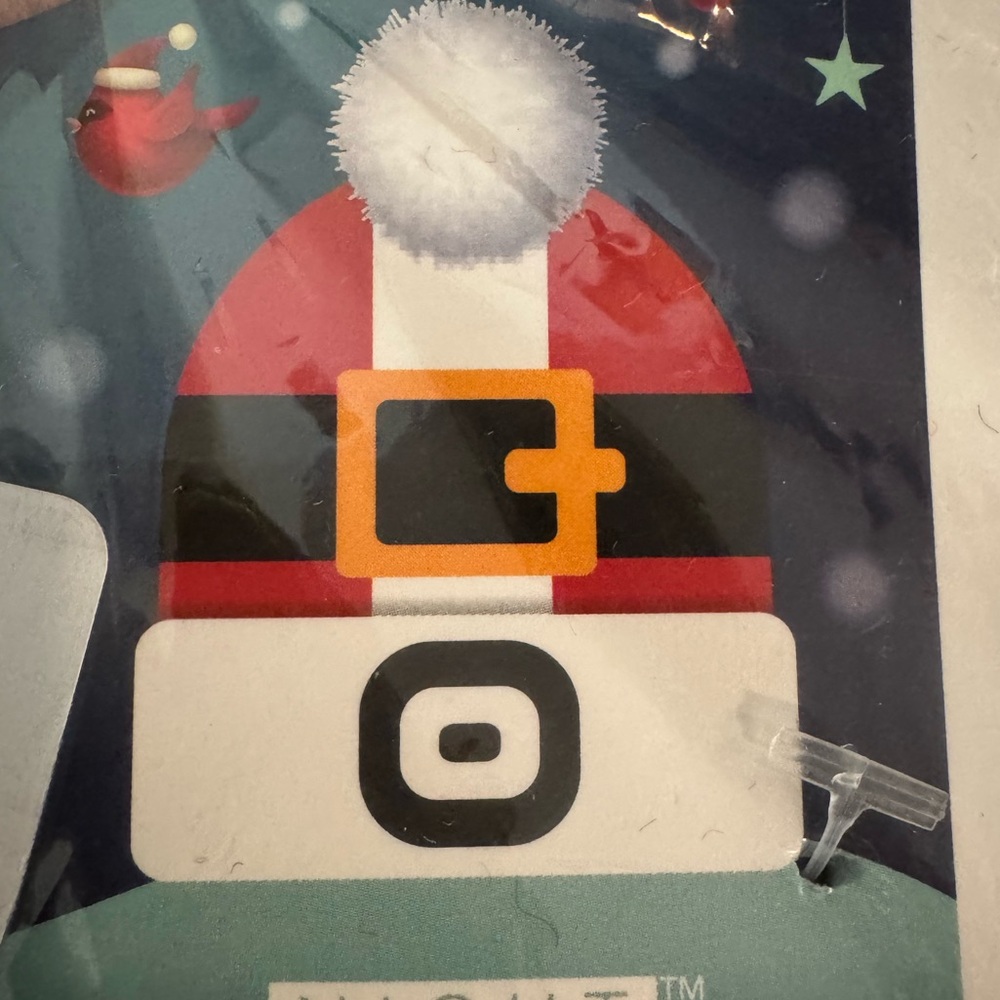 Santa hat beanie with light